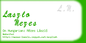 laszlo mezes business card